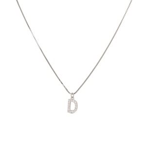 Collana Dilvdò Letters in Argento Zircone CLDBD - CLDBD